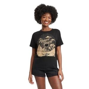 New black Mojave Desert graphic tee